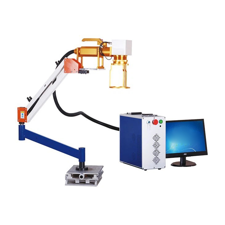 ﻿50W Robotic Arm Handheld  Fiber Laser Marking Machine