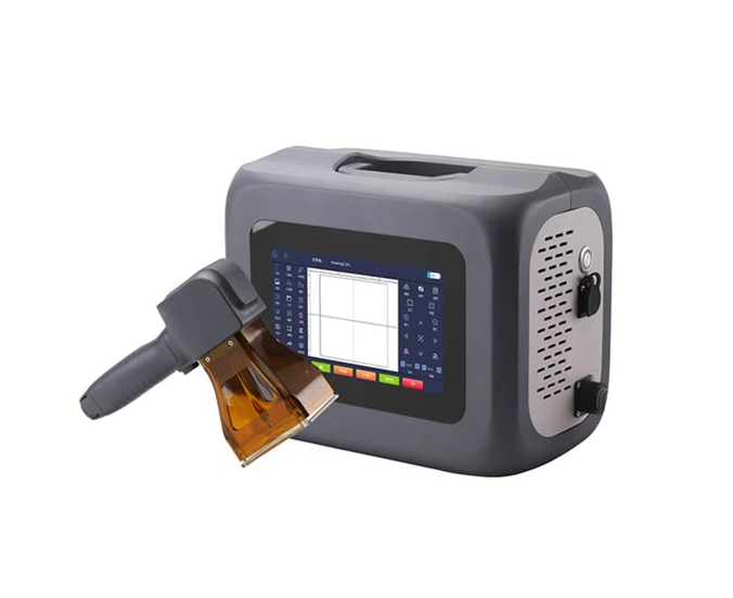 Mini Bag Type Fiber Laser Marker  For Marking QR Code On Metal
