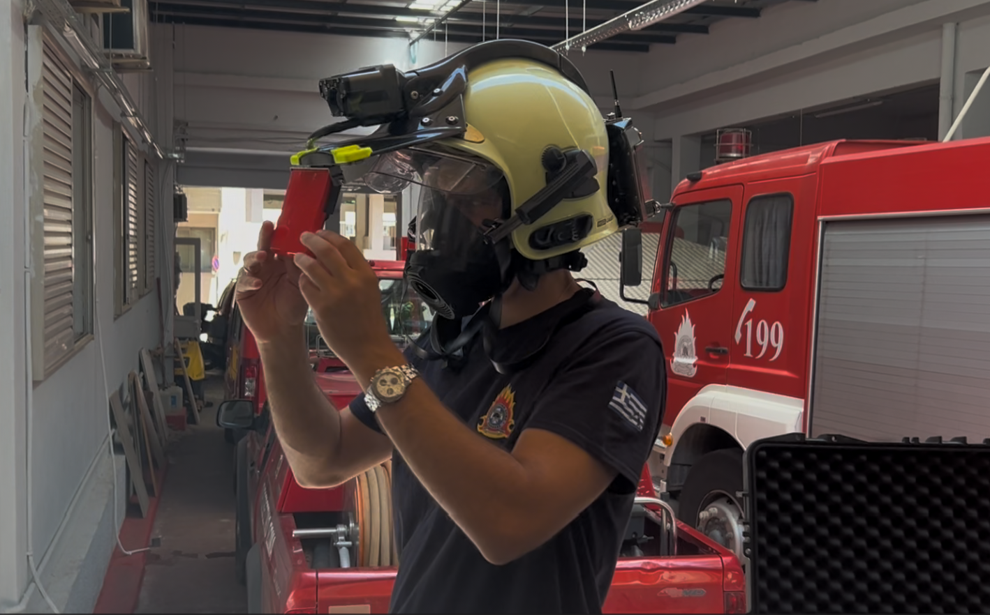 iFalconHM being tested in Athens iFalconHM being tested in Athens by the greek firefighters