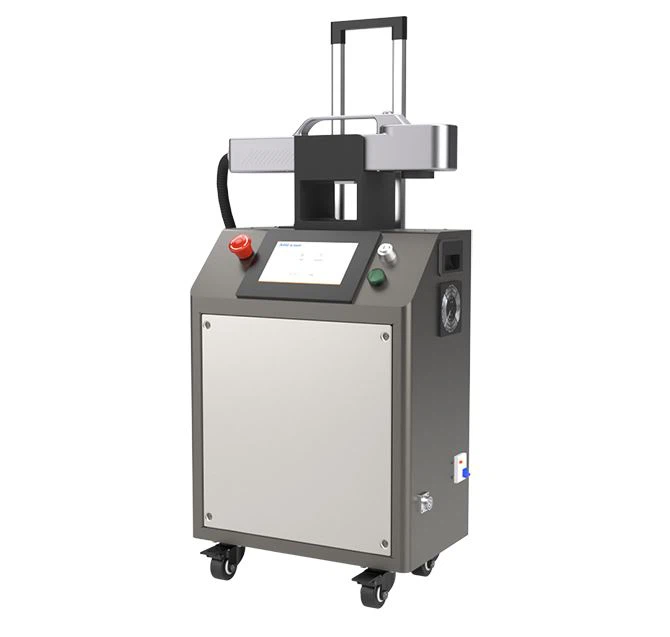 ﻿100W Luggage Type Fiber Laser Cleaning Machine For Coating Removal