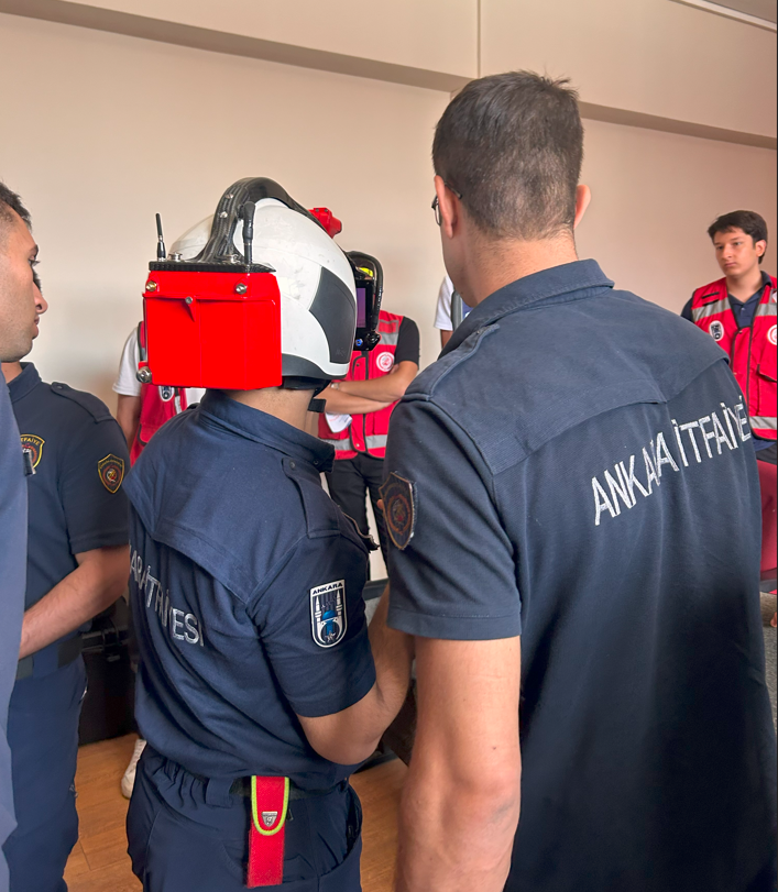 Ankara firefighters testing iFalconHM Ankara firefighters testing iFalconHM