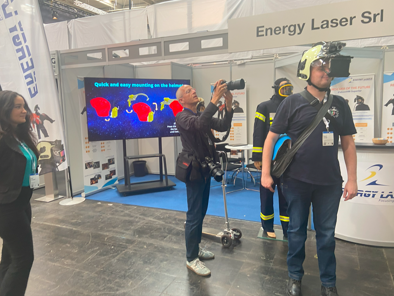iFalconHM being tested during Interschutz 2022 exhibition iFalconHM being tested during Interschutz 2022 exhibition