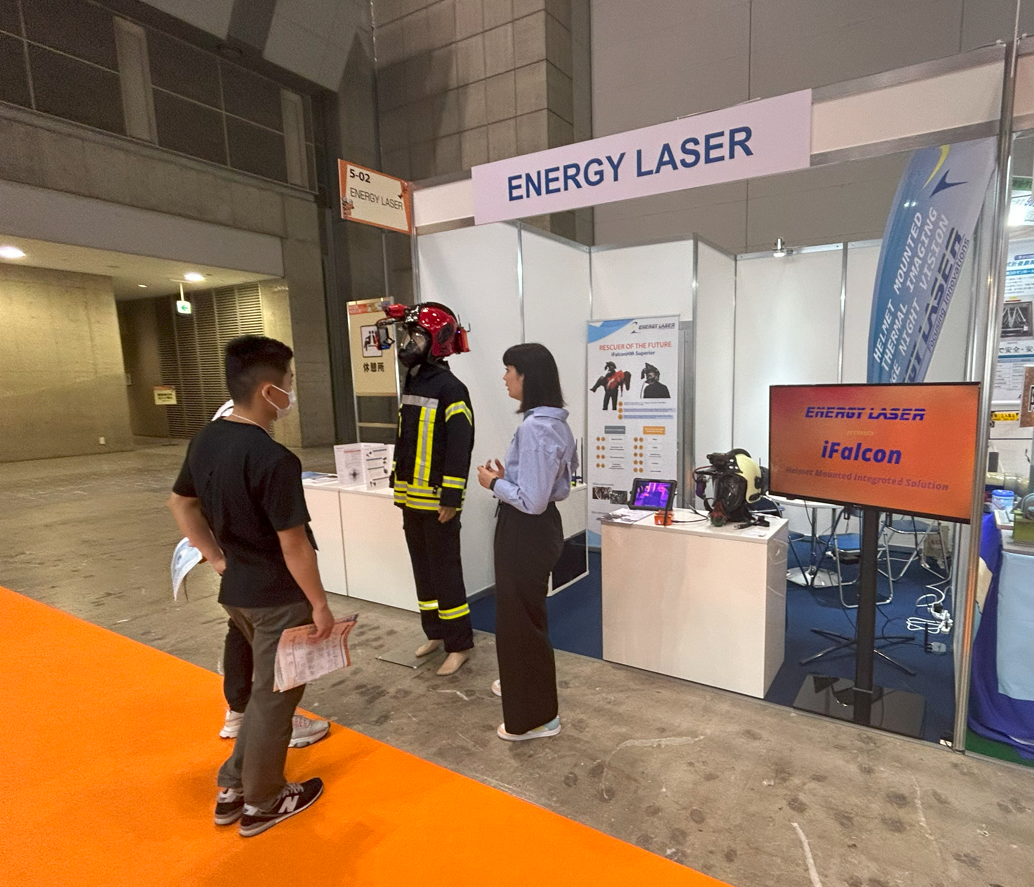 Energy Laser's stand at the Fire Safety 2023 in Tokyo