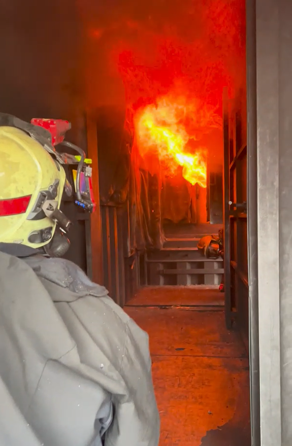 Firefighters from Lausanne testing iFalconHM Firefighters from Lausanne testing iFalconHM