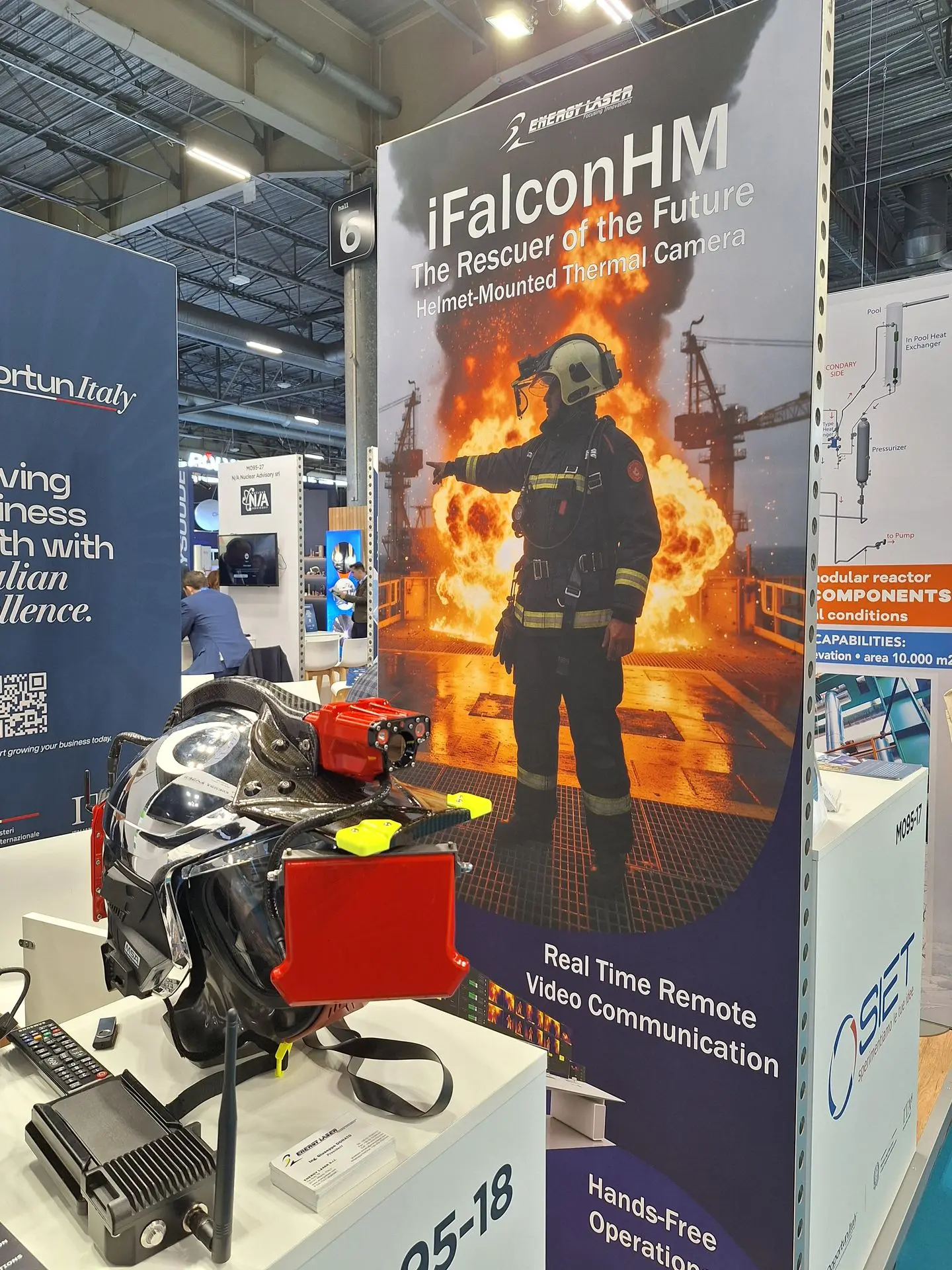 iFalconHM system at WNE Paris 2025 iFalconHM Helmet-Mounted Thermal Camera system at WNE Paris 2025